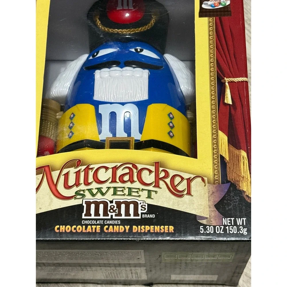 M&M's Nutcracker‎ Candy Dispenser Limited Edition Holiday Collectible 5.3oz